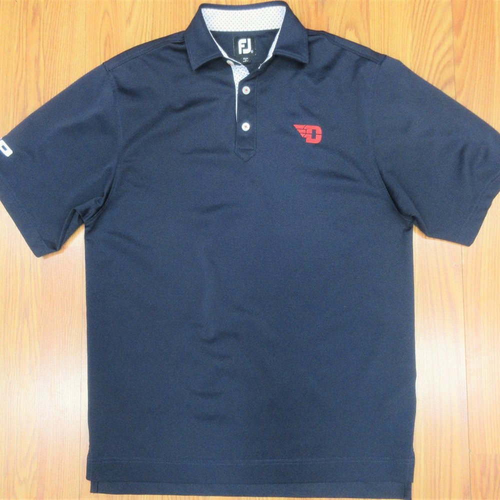 FootJoy Navy Polo Shirt with Red Logo
